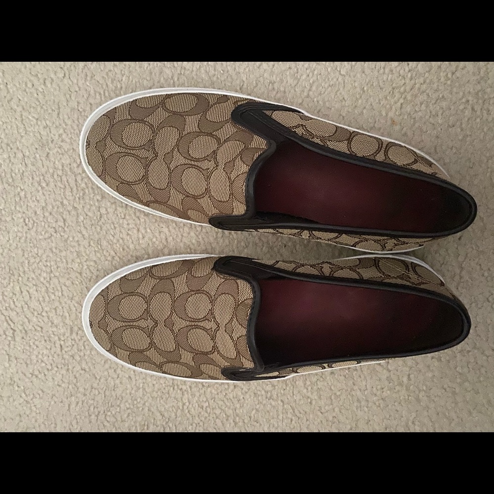 Coach slip on shoes